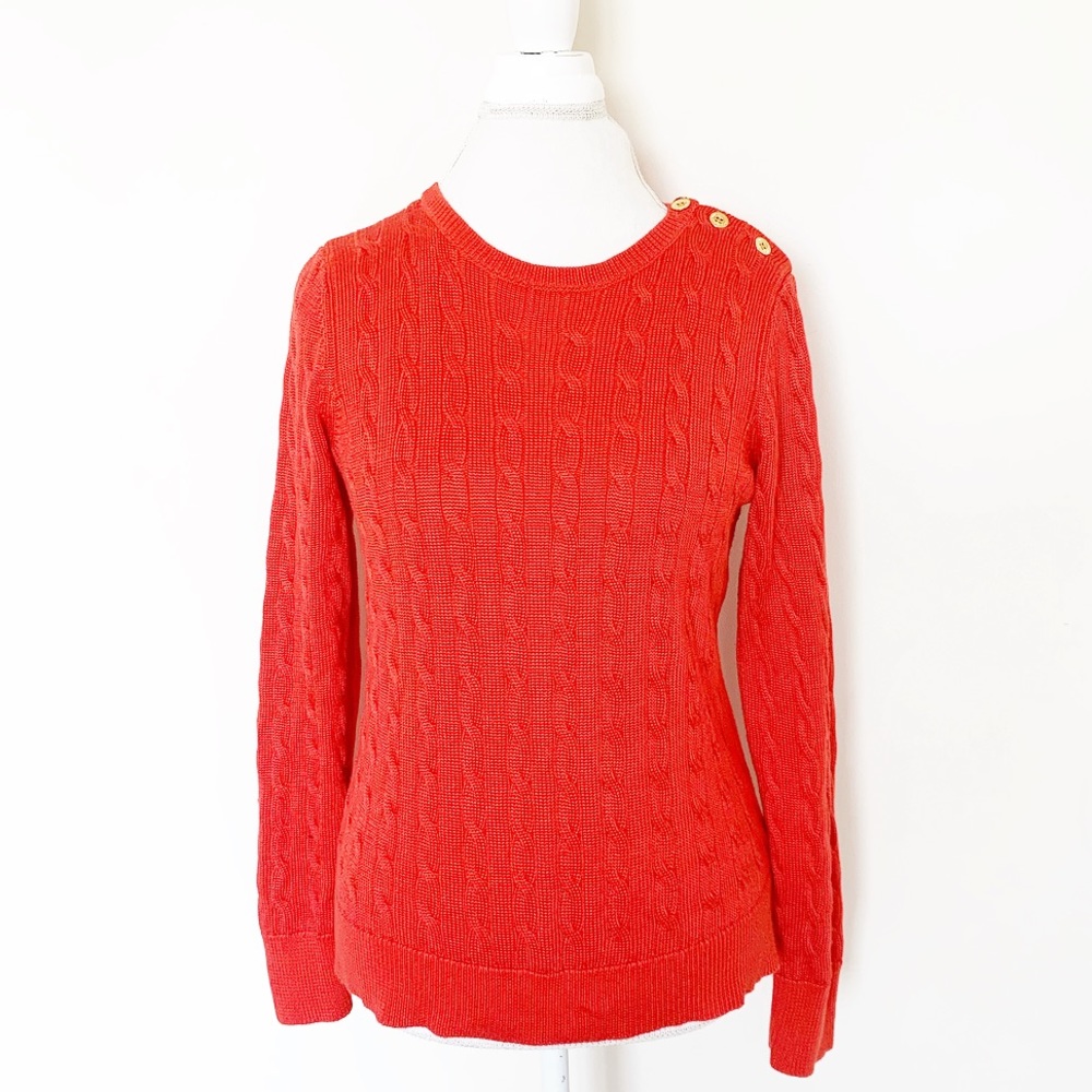 Lauren Ralph Lauren orange lightweight sweater L